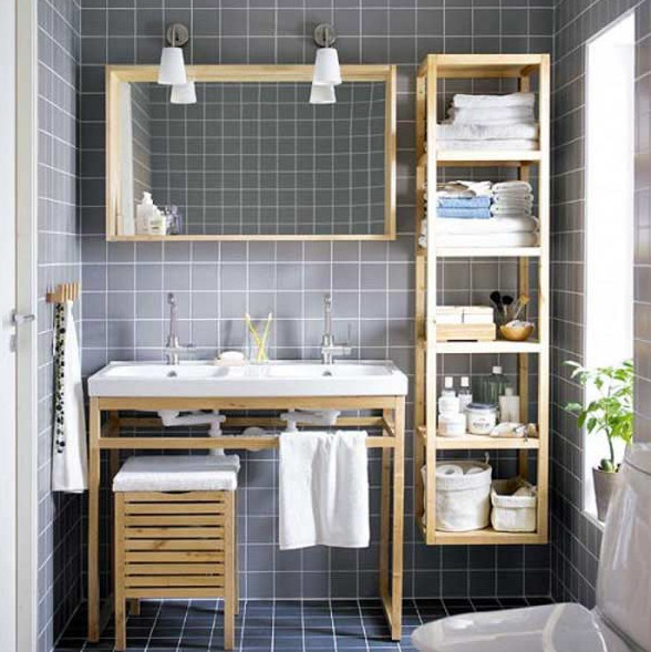 creative bathroom storage shelves